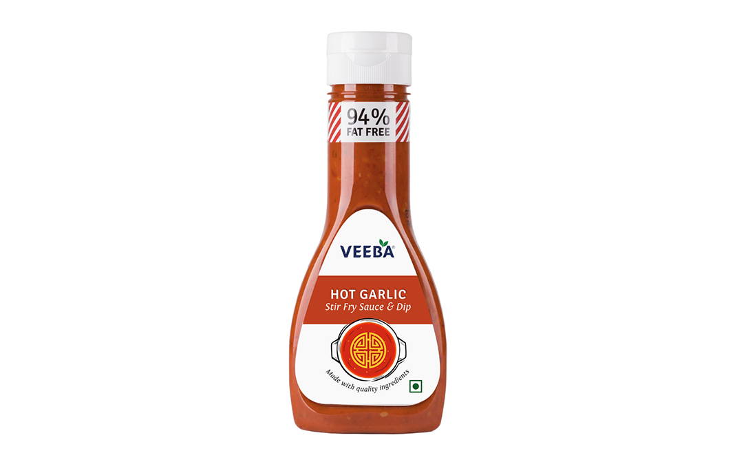 Veeba Hot Garlic Stir Fry Sauce & Dip   Plastic Bottle  330 grams